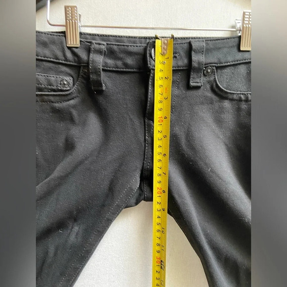 True Religion low rise black soft cotton slim fit jeans Sz 28 - Picture 8 of 9